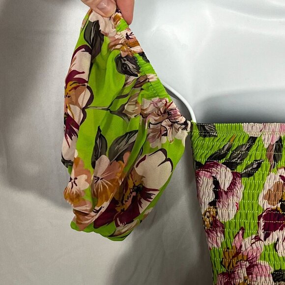 By Egreis Catalina Dress Green Floral Print Maxi Dress‎ Size XS - Picture 8 of 15